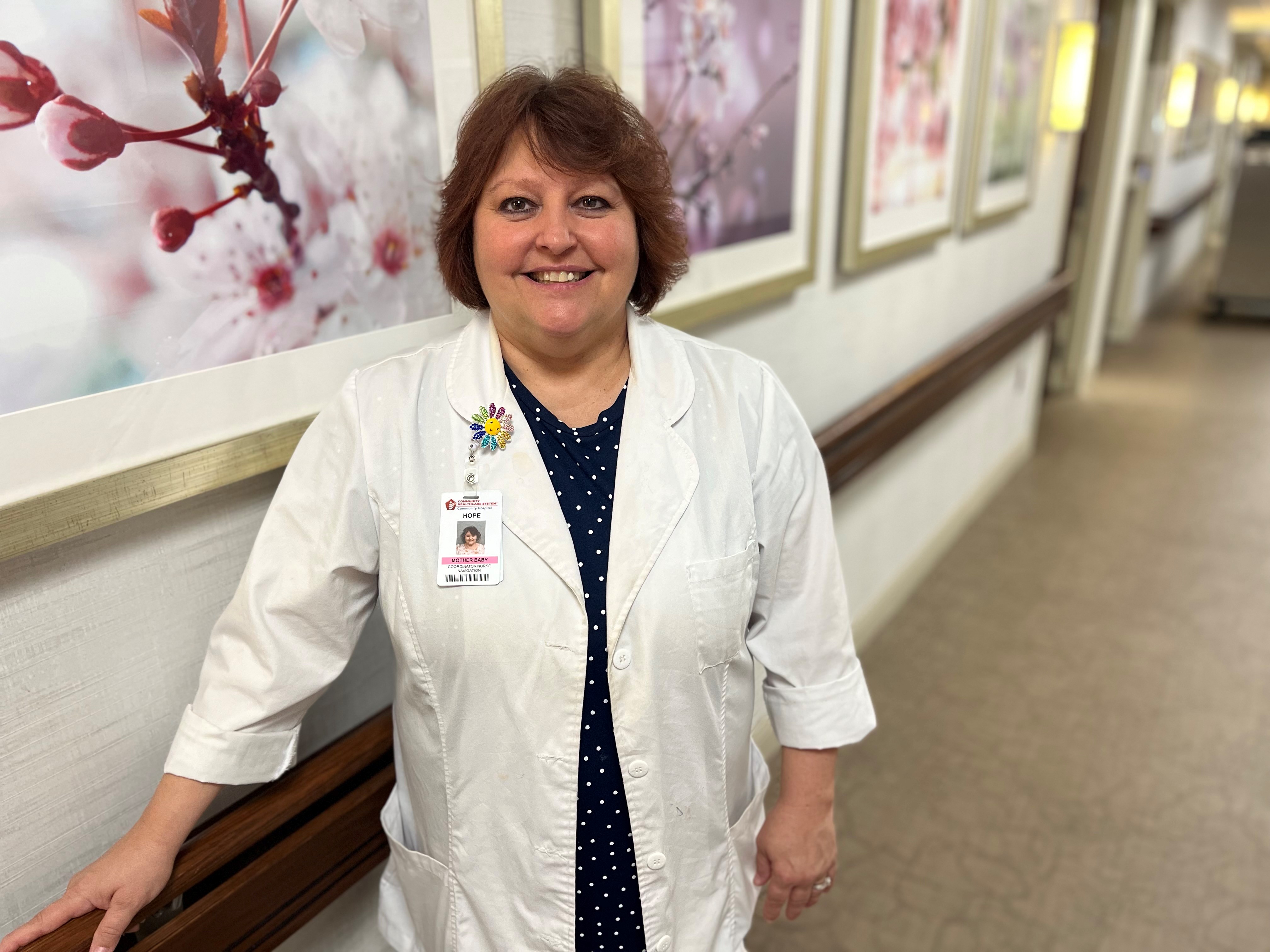 Hope Robinson Standing in Hallway